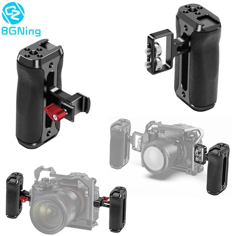 Bgning ใช้งานร่วมกับกล้อง DSLR กรง Rig Universal Mini ด้านข้างพร้อมสกรู 1/4 / NATO Clamp Cold Shoe Mount