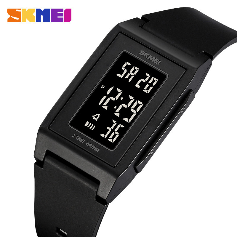 Skmei 2321 นาฬิกาดิจิตอลสําหรับผู้ชายนับถอยหลังกีฬานาฬิกาแฟชั่นกันน้ํานักเรียนนาฬิกาข้อมือจอแสดงผล Reloj Hombre ราคา ถูกที่สุด ดีลบีเคเค