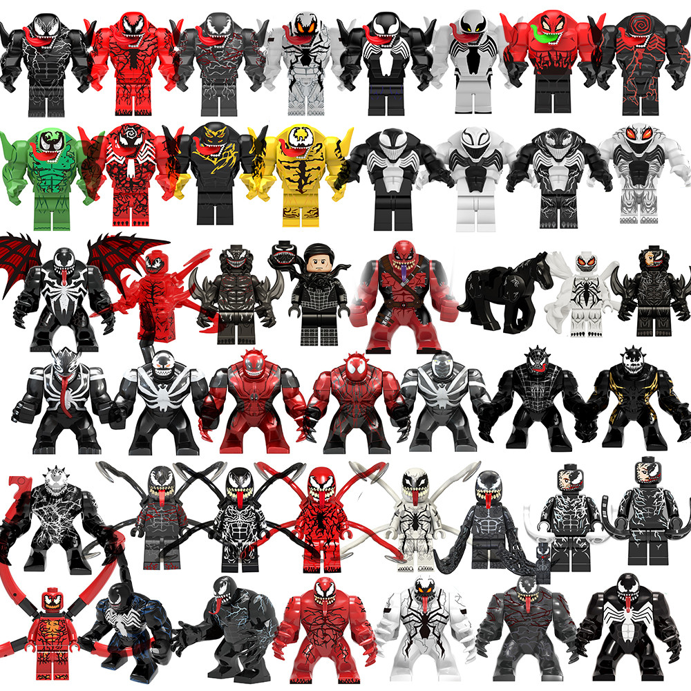 Superhero Venom Series Minifigures Marvel Riot Carnage Anti-Venom Lasher บล็อกตัวต่อของเล่น