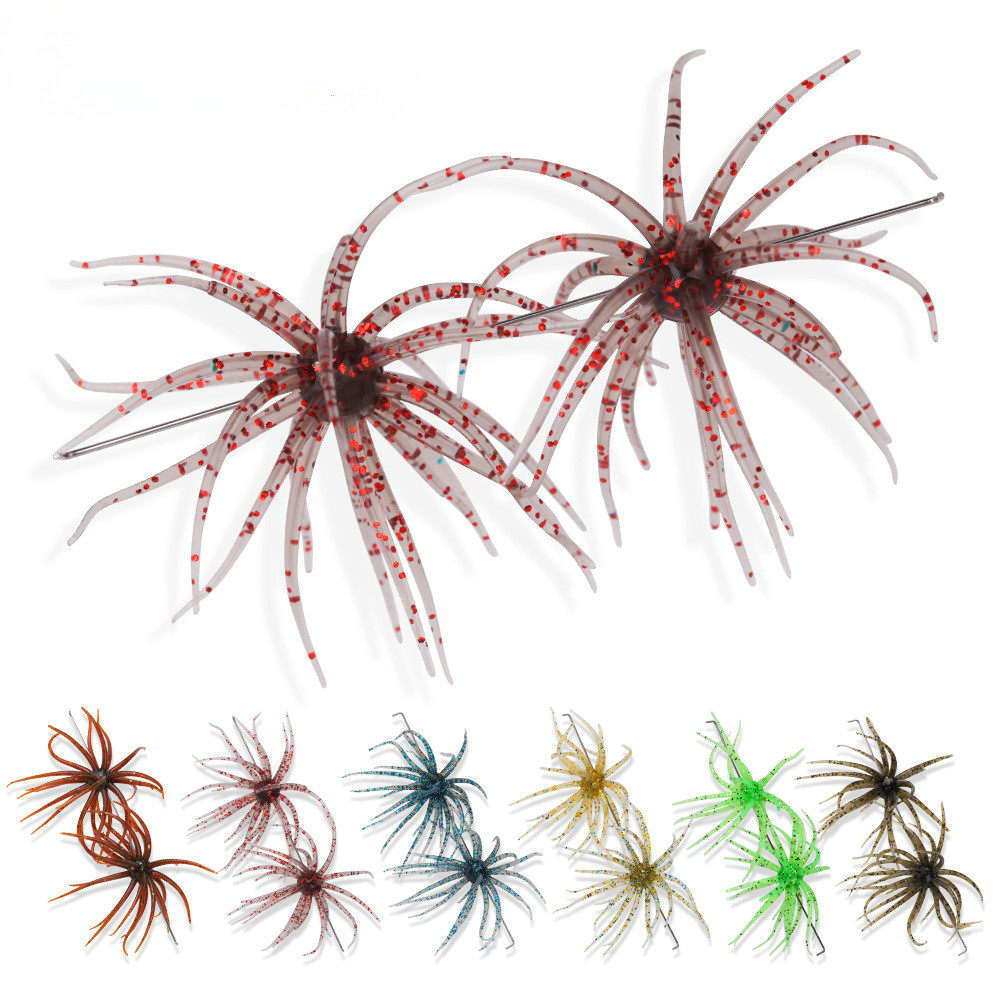 [TTFF]] Lure Floating Sea Urchin Soft Bait 1.7g Anti-Bite Anti-Tear Pull High Elastic Bionic Sea Urc