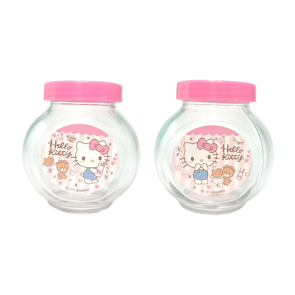 ขวดโหลแก้วเก็บของ โหลเครื่องปรุงลายการ์ตูนซานริโอ Bottle Glass Sanrio VaniLand