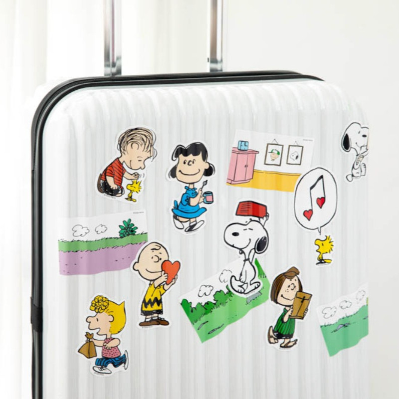 Ins Snoopy Stickers สติ๊กเกอร์โทรศัพท์มือถือ สติ๊กเกอร์ติดกระเป๋าเดินทางขนาดใหญ่ สติ๊กเกอร์ติดผนัง Handbook Material Handbook Stickers