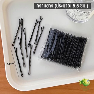 YOYO กิ๊บดำ 50 ชิ้น กิ๊บดำติดผม ทรงผมเรียบง่ายคลิปเล็ก วัสดุดีเยี่ยม hair clip