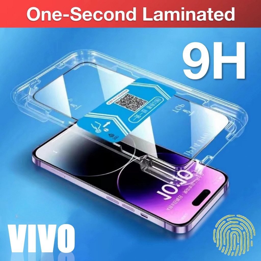 HD กระจกนิรภัย for Vivo Y18 Y16 Y20 Y17S Y21 Y28 Y36 Y22 Y17 Y02S Y03 Y20S Y33S V21 Y100 5G ติดตั้งง่าย ติดฟิล์มกันรอย