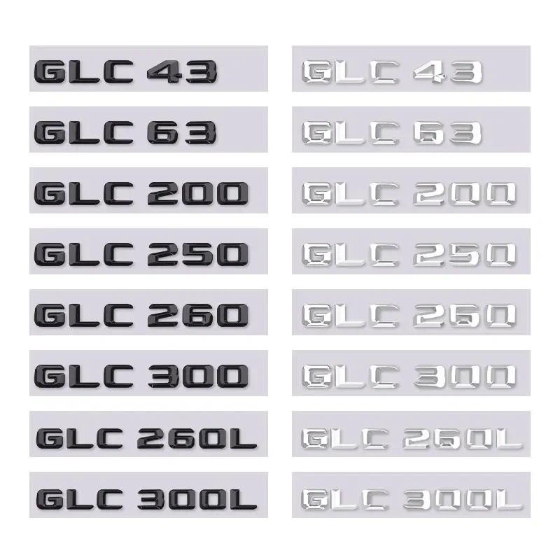 GLC43 GLC63 GLC200 GLC250 GLC300 GLC260L GLC300L ตัวอักษรสติกเกอร์รถสําหรับ mercedes benz GLC class 