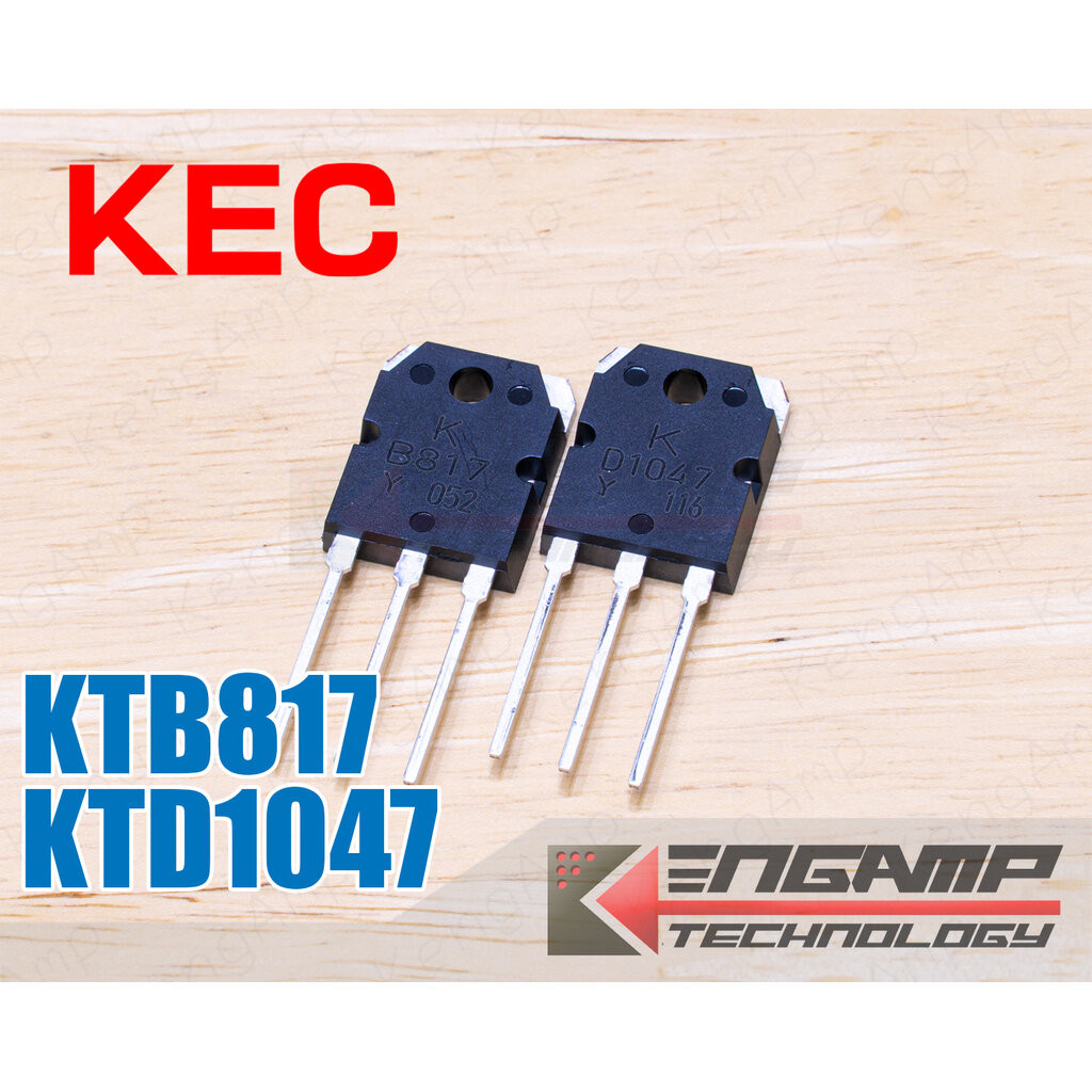 (สินค้ามีตัวเลือก) [TR] KTB817 หรือ KTD1047 KEC TRIPLE DIFFUSED PNP NPN TRANSISTOR 12A 140V