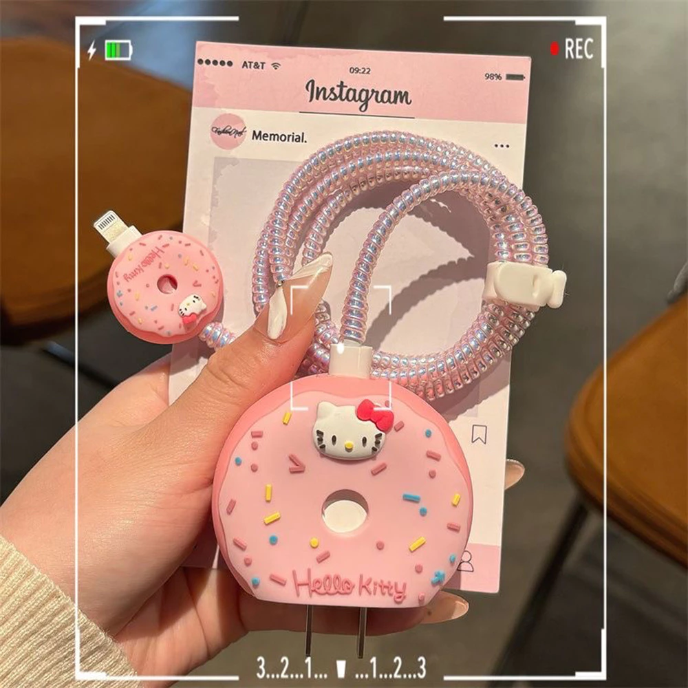 เคสป้องกันสายชาร์จไอโฟน ลายคิตตี้สีชมพู thumbnail 4