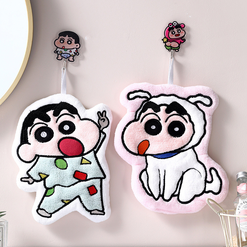 【พร้อมส่ง】ชินจัง ผ้าเช็ดตัว Crayon Shin-chan towel ผ้าเช็ดตัว ผ้าเช็ดตัวซับน้ำพิมพ์ลายการ์ตูน
