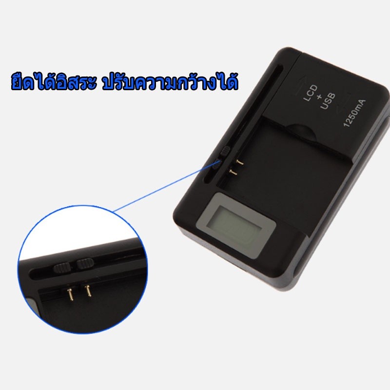 คลิปบนชาร์จที่มีหน้าจอเป็นเรื่องง่ายที่จะใช้โทรศัพท์มือถือ LCD ชาร์จแบตเตอรี่ชาร์จพอร์ต USB ขนาดกะทัดรัดกล้องหนีบกระป๋อง
