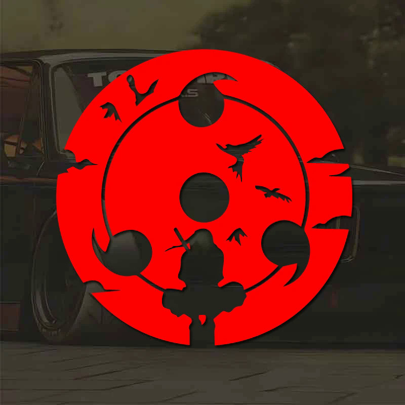 Uchiha Itachi with Sharingan Sky decal,for cartoon fans, Creative & Fashion decal with high quality 