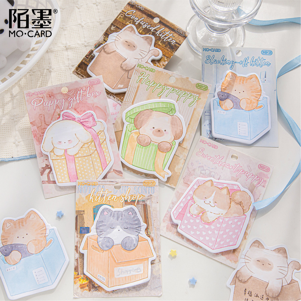 30 ชิ้นสัตว์น่ารักน่ารัก Sticky Notes การ์ตูน Sticky Notes Kawaii Self Sticky Memo Pads หมายเหตุสําหรับเด็กนักเรียน Home School Office