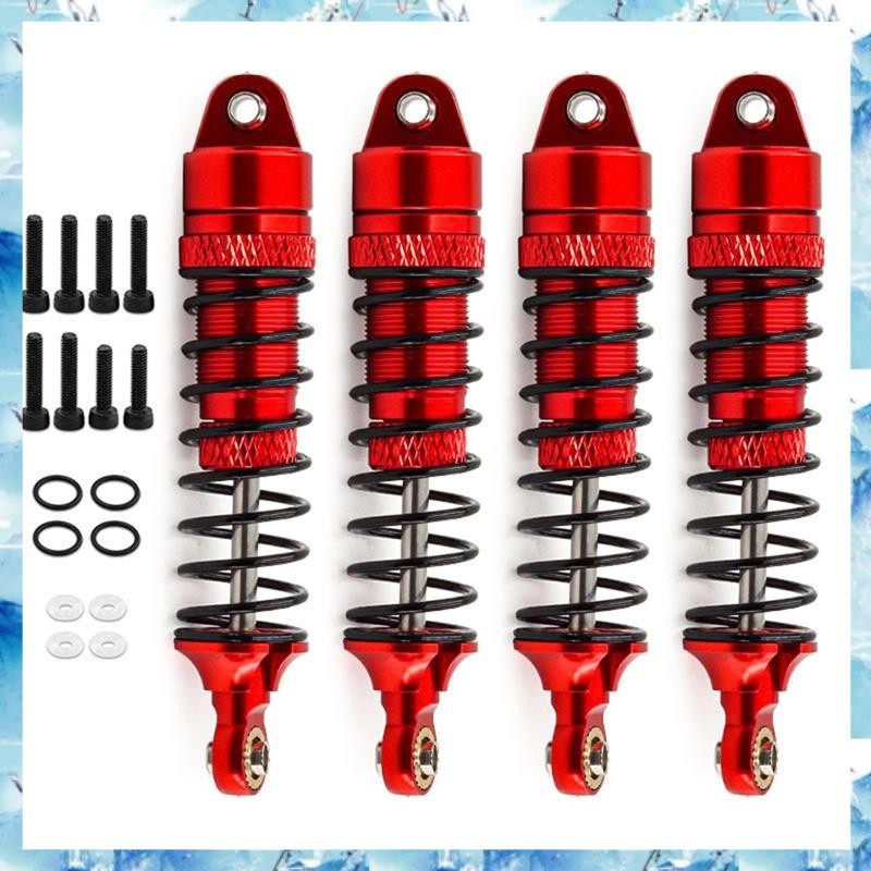 [ ] RC Car Upgrade Front Back Shocks Damper Kit สําหรับ 1/18 LaTrax #7665 อุปกรณ์เสริมอัพเกรดรถยนต์ 