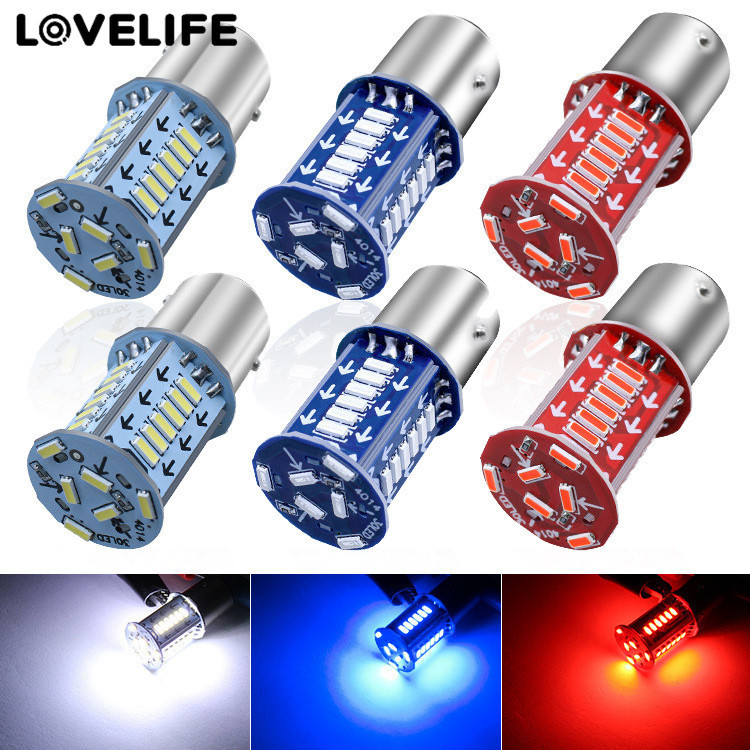 [3C & Auto]1/5 ชิ้น 6 วัตต์ LED ซ็อกเก็ตไฟเบรครถจักรยานยนต์, 12 โวลต์ Strobe กระพริบหลอดไฟ 360° การมองเห็นและติดตั้งง่ายสําหรับรถยนต์ (สีแดงสีขาวสีฟ้า)
