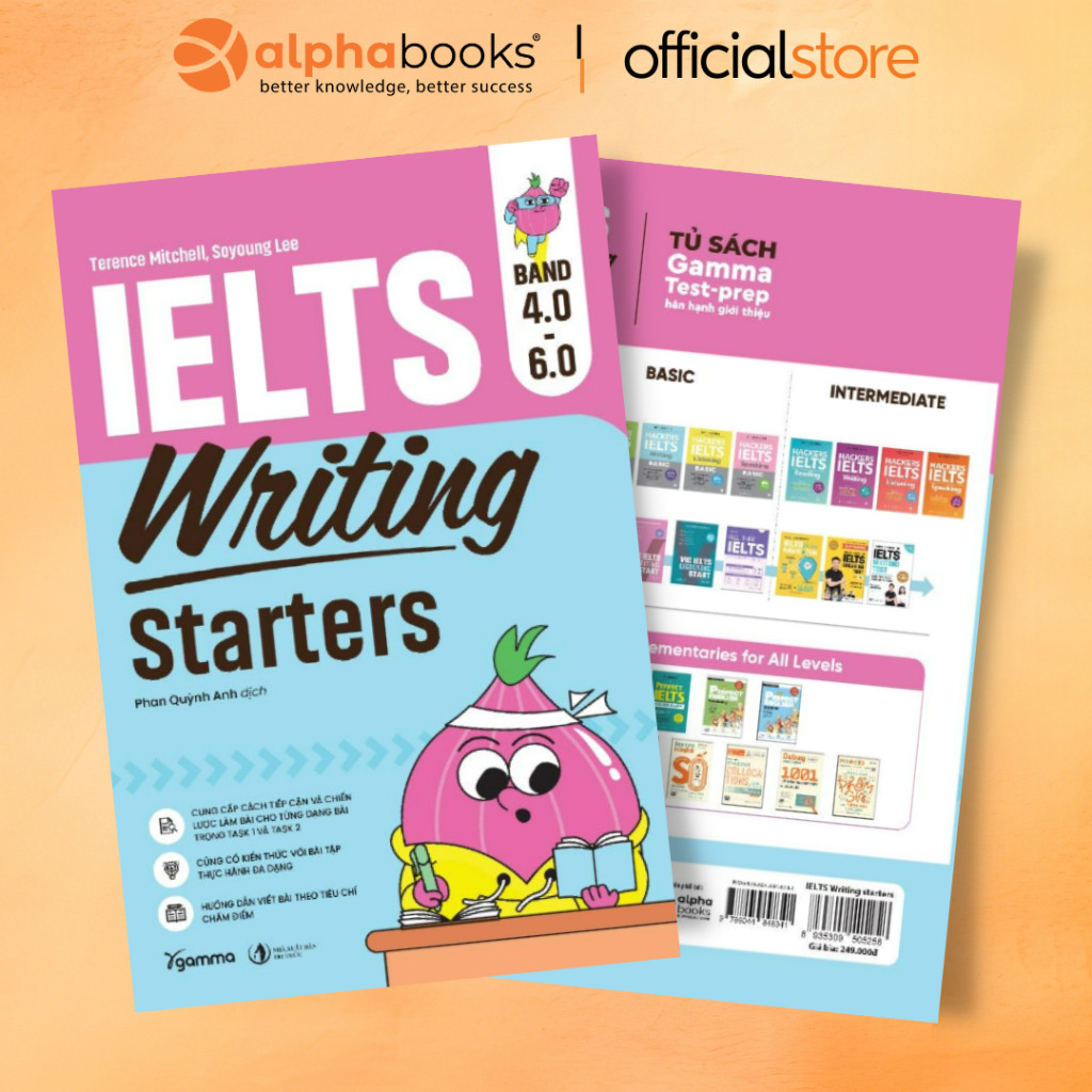 หนังสือ - IELTS Writing Starters band 4.0 – 6.0 IELTS Writing Practice จากพื้นฐานถึงวง 6.0 – สําหรับ