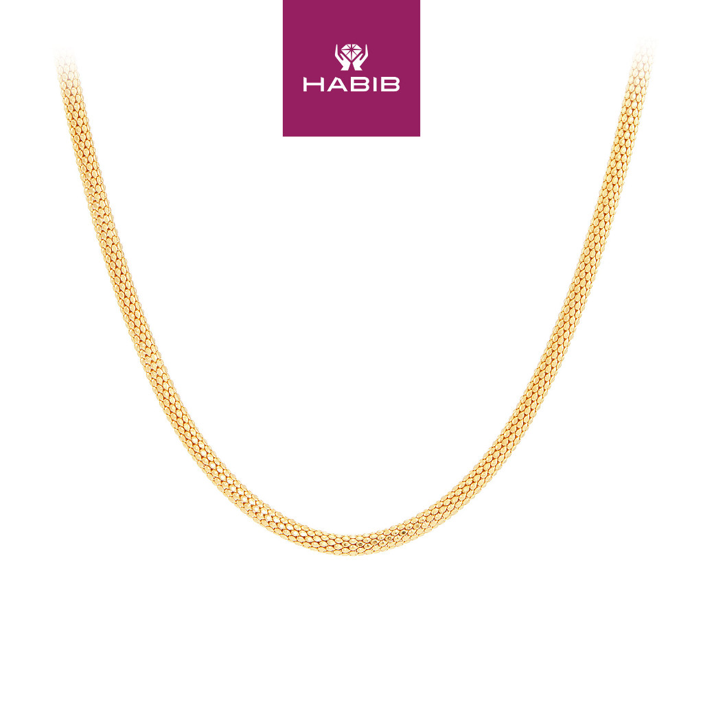 HABIB สร้อยคอเงิน 925 036 CORB36FLD(GC)