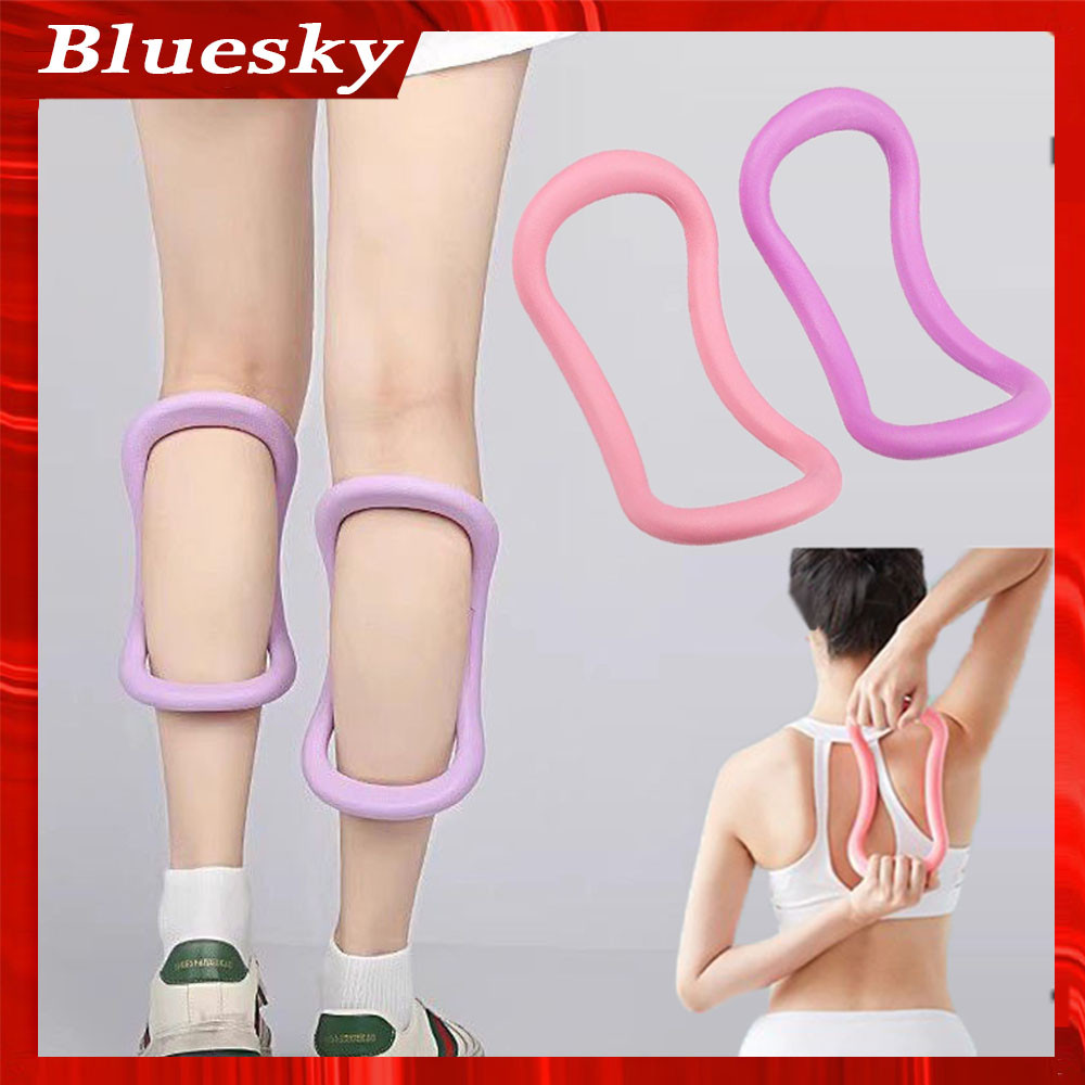 แหวนโยคะ Slim ขา Clamp อุปกรณ์การฝึกอบรมขายืดกล้ามเนื้อผ่อนคลายลูกวัว Valgus โยคะอุปกรณ์เสริมแหวนพิลาทิสสําหรับ Home Gym
