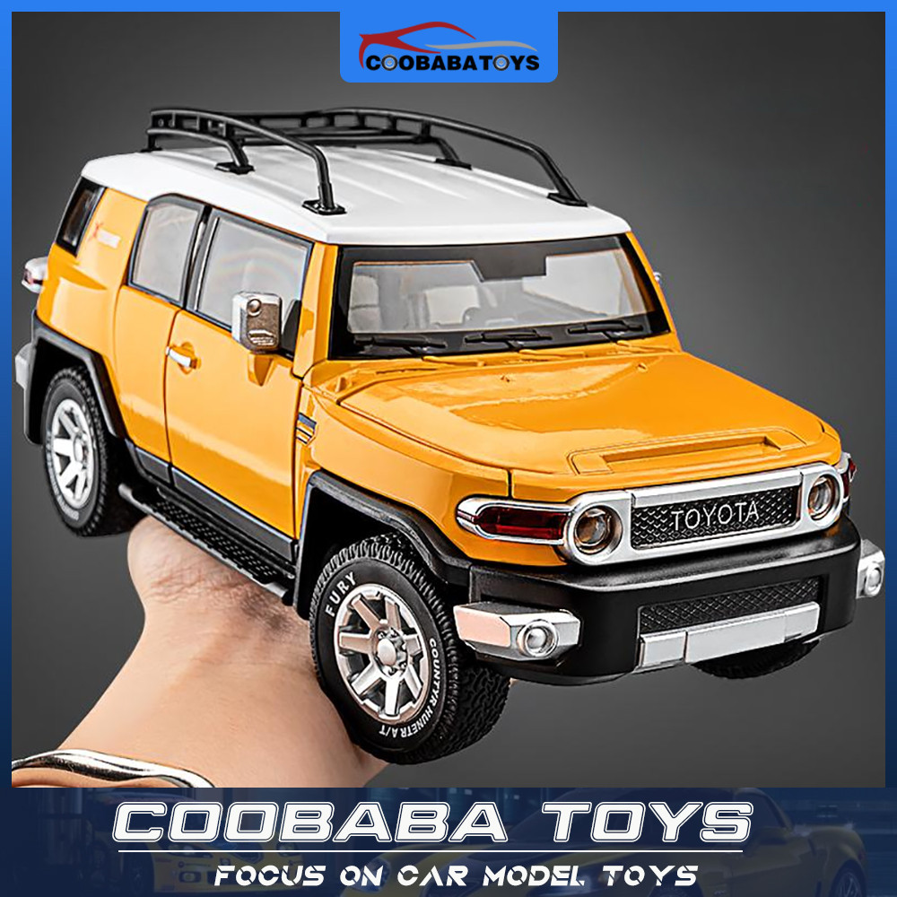 CBB 1:24 Toyota FJ Cruiser Alloy รถเหล็กโมเดลของเล่นสําหรับเด็กเด็กผู้ชายผู้ใหญ่คอลเลกชัน Fast