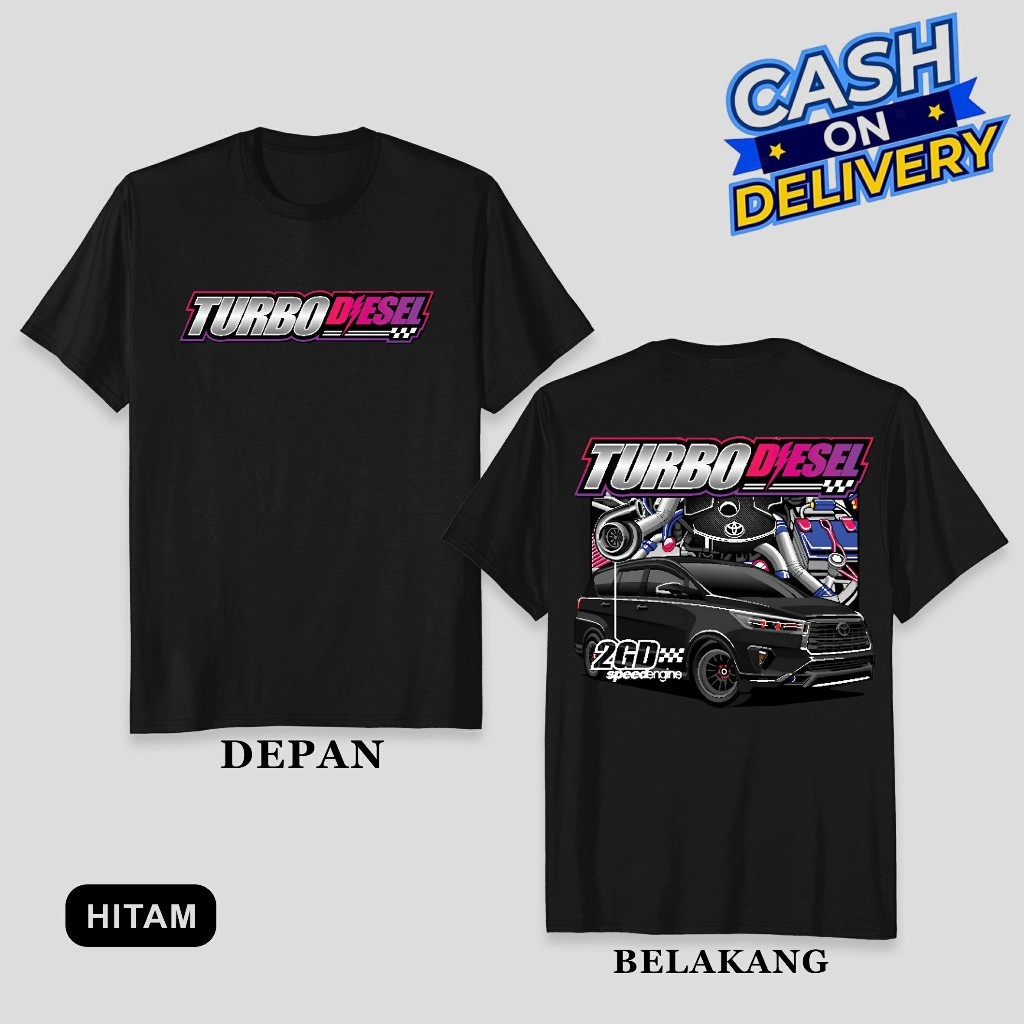 MESIN Racing เสื้อยืด TURBO DIESEL ENGINE INNOVA 2GD SPEED ENGINE ดัดแปลงรถเสื้อ Speedcious ยานยนต์ 