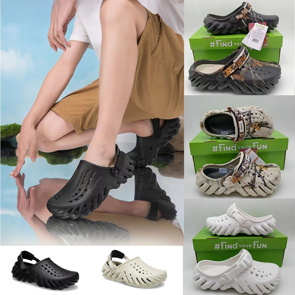 รองเท้าชายหาดของผู้ชาย รองเท้าแตะ Bun Toe รองเท้าผู้หญิง Cross is unisex