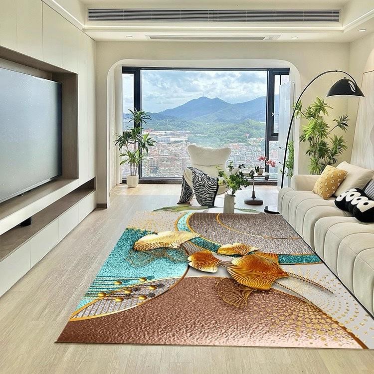 พรมปูพื้น โทนสีน้ำตา