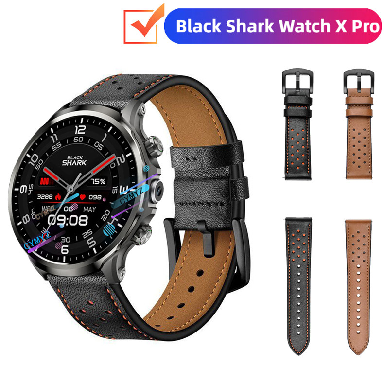 สาย Black Shark watch X Pro สายหนัง Black Shark smart watch สาย X Pro สายรัดข้อมือกีฬา