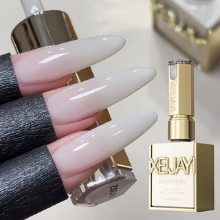 XEIJAYI 15มล--M002 น้ำยาทาเล็บสีขาวน้ำนมมะพร้าว เหมาะกับการทำเล็บที่บ้านและร้านทำเล็บ ของขวัญวันหยุด