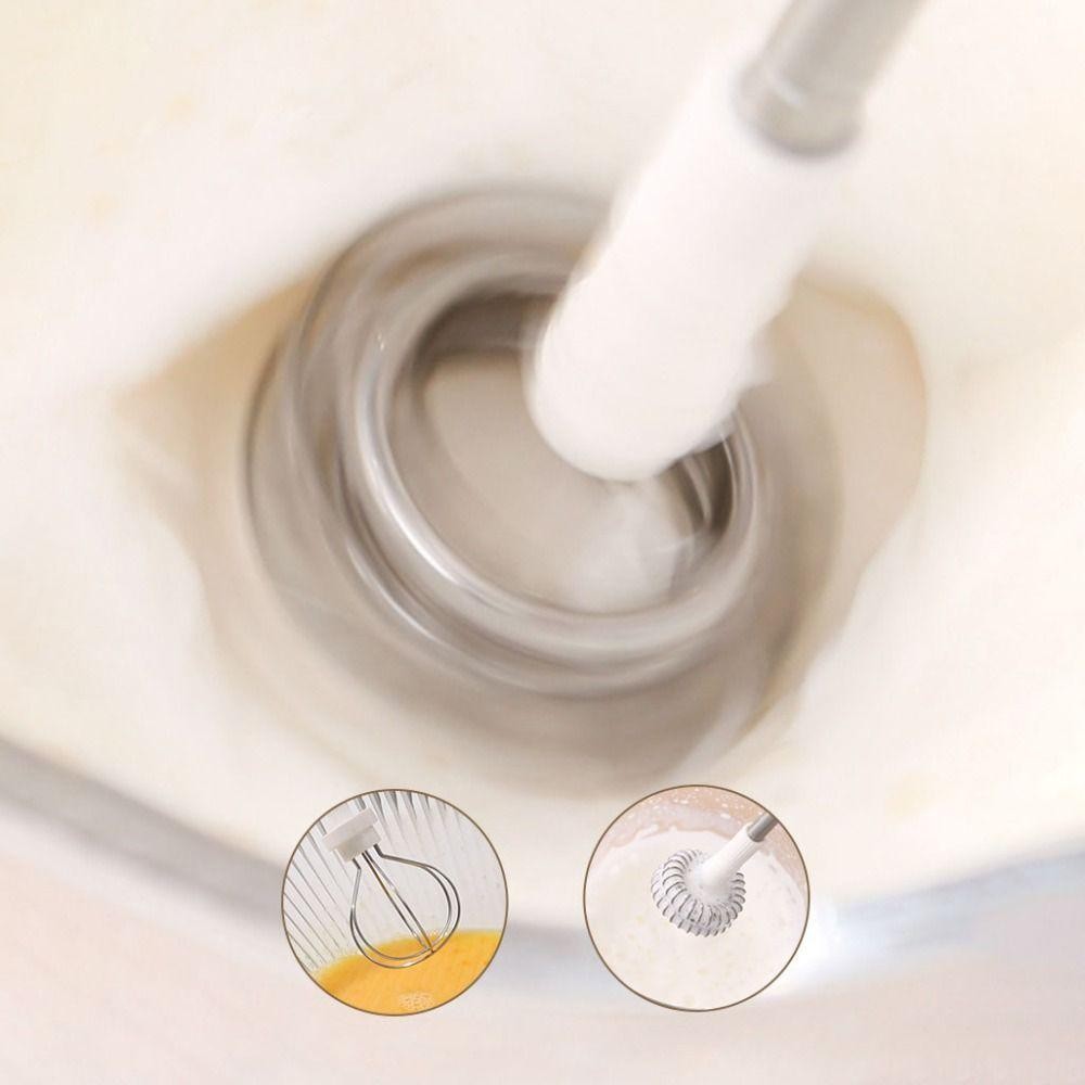 เครื่องตีฟองนมไฟฟ้า SOLARLINX, USB ชาร์จมือถือกาแฟ Whisk, Gadget ครัว 3 เกียร์เปลี่ยนหัวโฟมเสียงรบกวนต่ําผสมเบเกอรี่ - รูปที่ 2