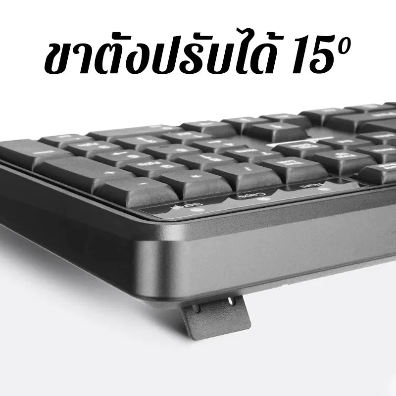 ชุดคีย์บอร์ดและเมาส์ USB แป้นพิมพ์ไทย/อังกฤษ thumbnail 10