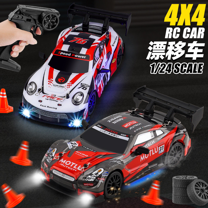 Rc Semi-Scale สี่ล้อไดรฟ์รีโมทคอนโทรล Drift Car ของเล่นเด็ก 2.4G การแข่งขันความเร็วสูง Ra