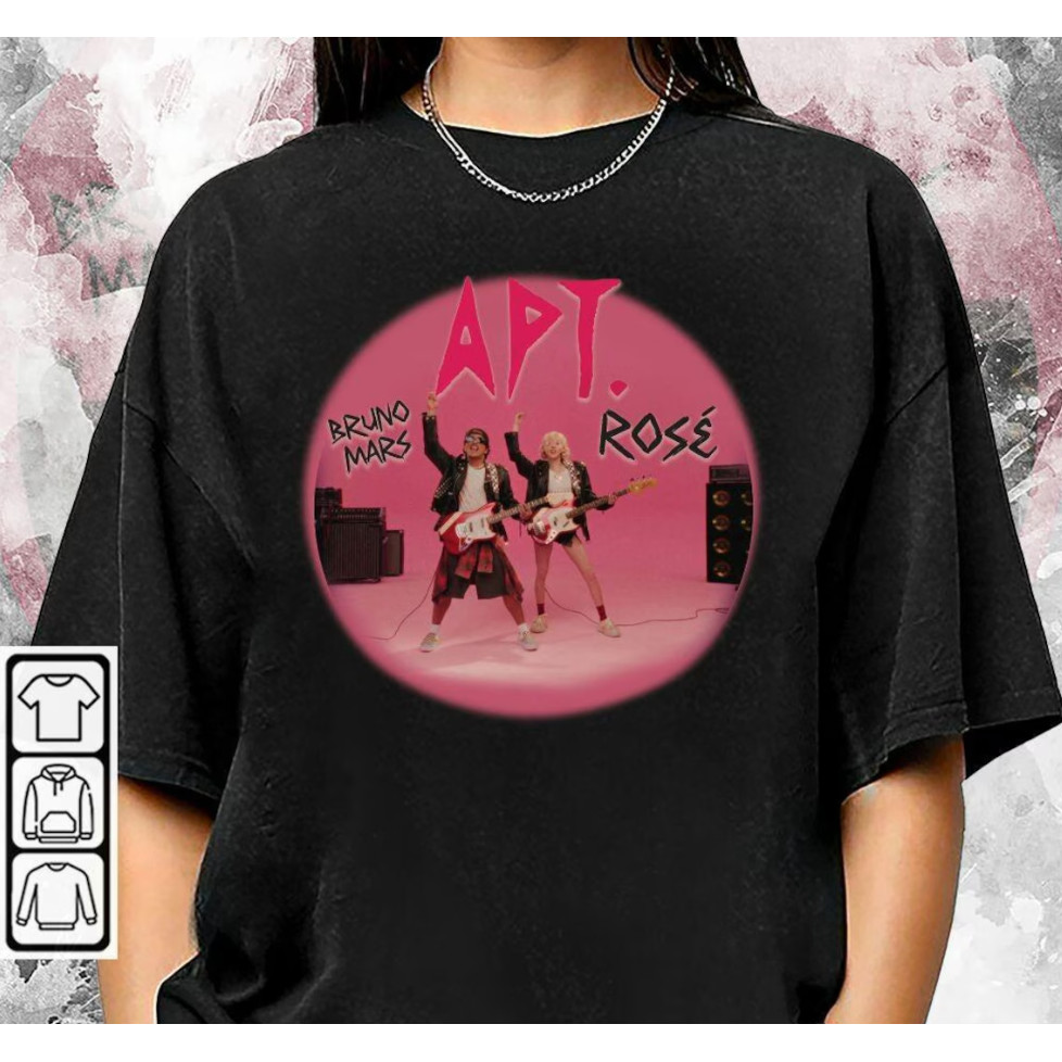 ❤‍🔥 APT, Trending 2yk Rose&bruno T-Shirt, Mars And Rose New Song APT APT Inspired Unisex T-Shirt S-5