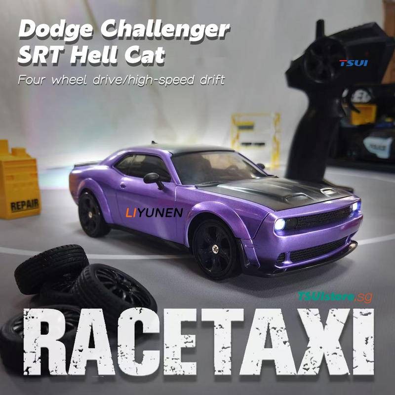Rc Drift 4WD รถ Dodge SRT Hellcat รถแข่งโมเดลของเล่นรีโมทคอนโทรล GTR Mustang กีฬารถของเล่นของขวัญวันเกิดคริสต์มาส