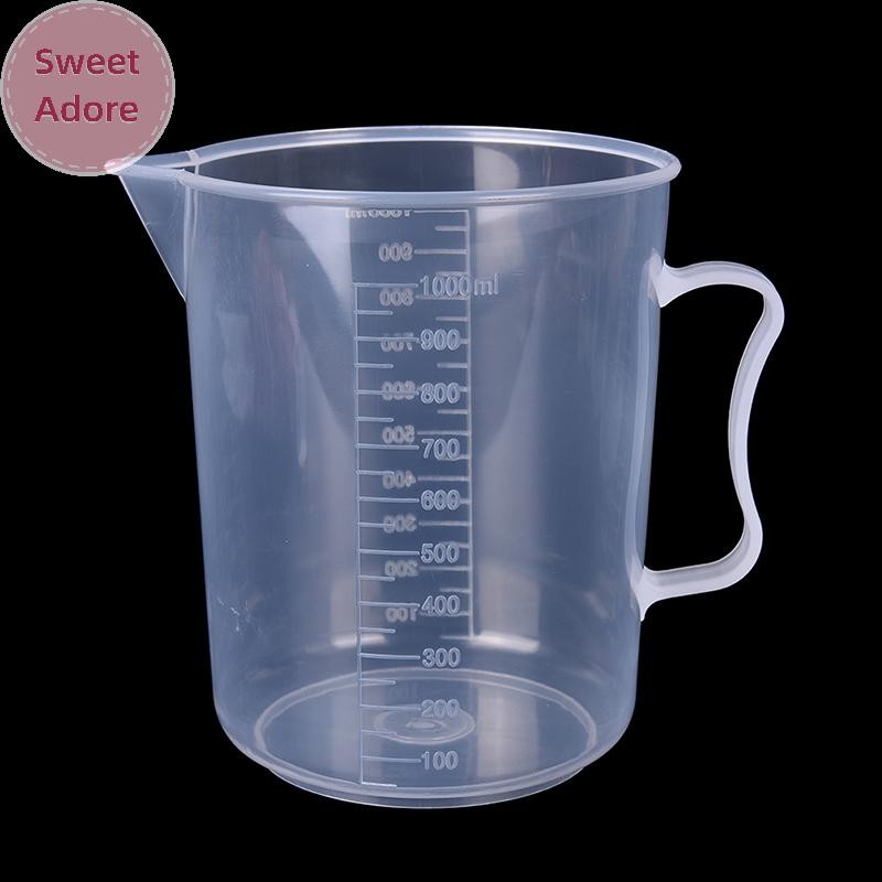 Sweetadore 20/30/50/300/500/1000ML ถ้วยตวงพลาสติกเหยือก Pour Spout พื้นผิวห้องครัว, TH