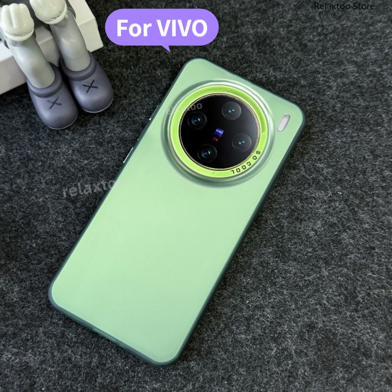 Vivox200 โลหะ Frosted สําหรับ VIVO X200 Pro X200Pro mini VivoX200ProMini 5G V2419A V2415A V2405A แฟชั่นคู่ Hard เคสโทรศัพท์กันกระแทกฝาหลังปลอก