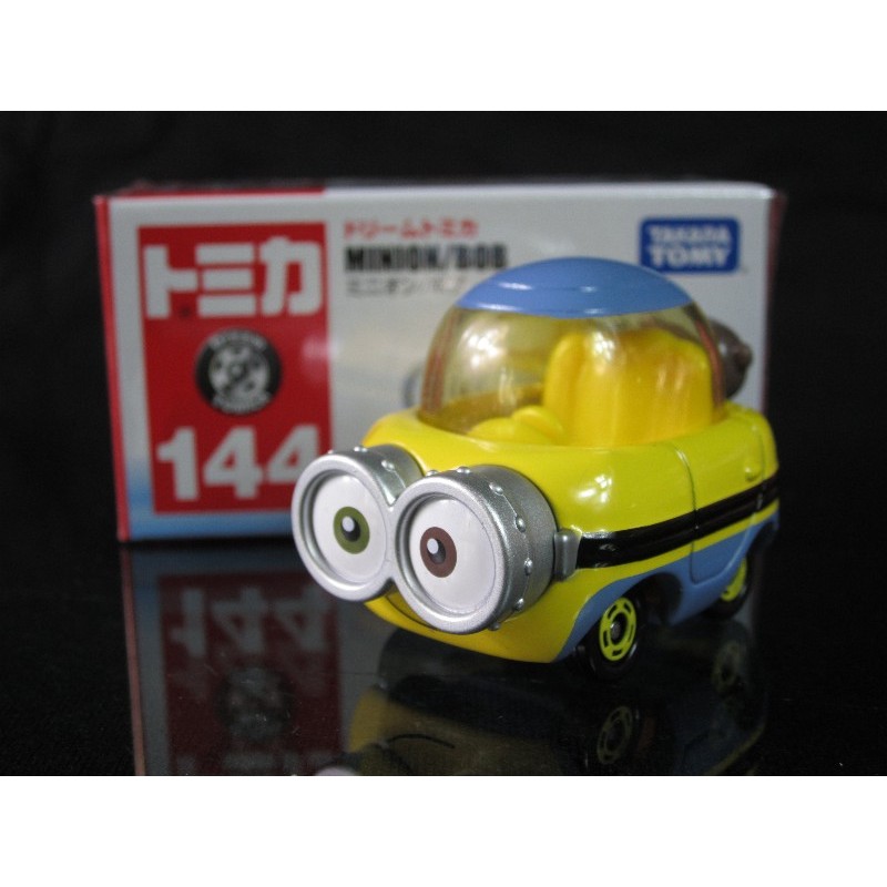 ใหม่เอี่ยมของแท้ชนิดบรรจุกล่อง TOMY TOMICA Dome Car Alloy Car DREAM Series No. 144 มินเนี่ยนบ๊อบ