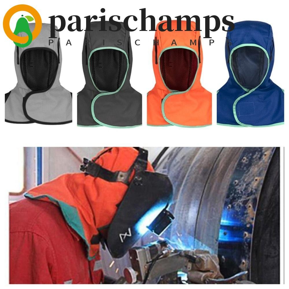 หมวกเชื่อม PARISCHAMPS, หมวกผ้าคลุมไหล่ หมวกเชื่อมระบายอากาศ, ฝาครอบนิรภัยแบบเชื่อมแบบป้องกันแบบเต็ม หมวกเชื่อมสารหน่วงไฟ ป้องกันน้ํากระเซ็น