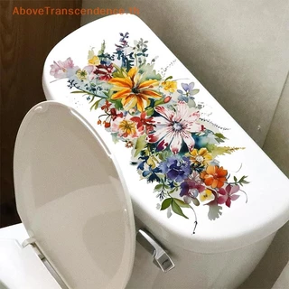 Above สติ๊กเกอร์ติดห้องน้ําสติ๊กเกอร์ดอกไม้ห้องน้ํา Self-กาว Paing สติ๊กเกอร์กันน้ําฝาชักโครกติดผนังห้องน้ํา TH
