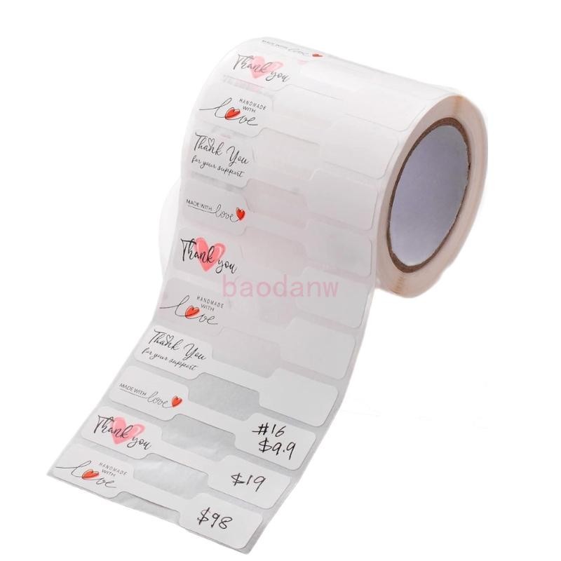 Bdw 500 ชิ้นป้ายสติกเกอร์เครื่องประดับเหมาะสําหรับสร้อยคอต่างหูและระบุ