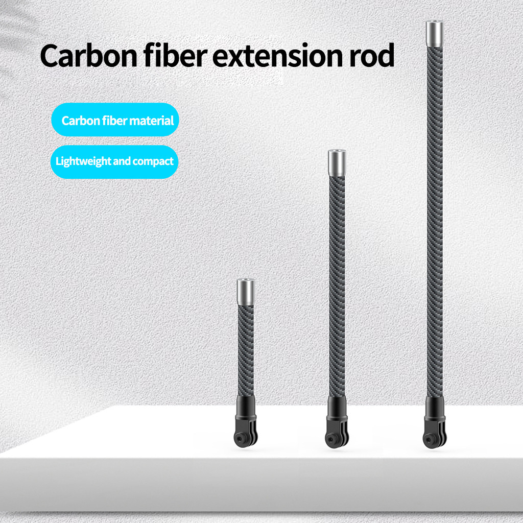 Xt-xinte คาร์บอนไฟเบอร์ Extension Rod 1/4 สกรู 2 กรงเล็บ Monopod สําหรับ Gopro 13 12 11 สําหรับ Insta360X4 Action กล้อง