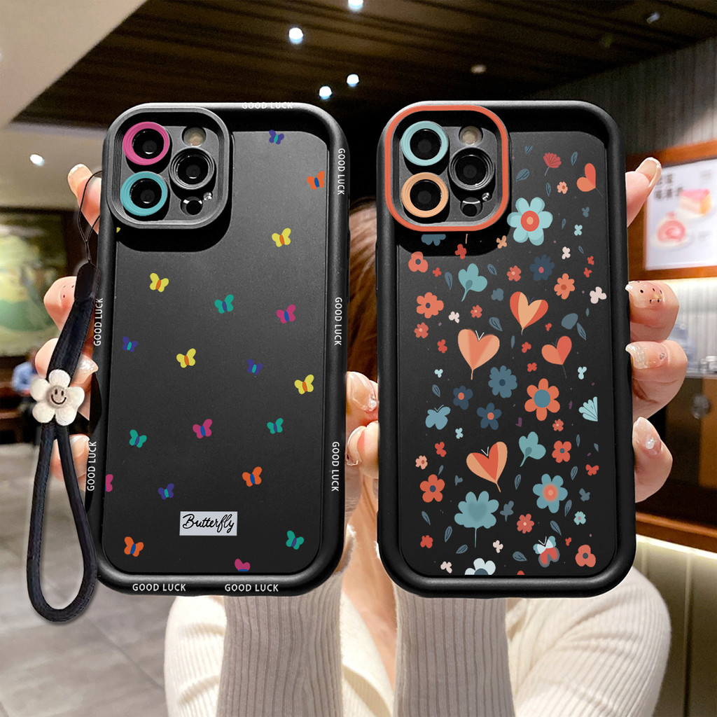 SAMSUNG สําหรับSamsung A55 A35 A06 A12 A15 A54 A14 A03 A11 A52 A50 A10s A34 A10 A04 A20s A51 A53 A24 A23 A52S A05 A31 A21s A30 A33 A32 A04E A03S A05S A20 A22 A13 A50S A04S A02S A30S M12 M32 A25 สร้อยข้อมือแองเจิลหัวใจสร้อยข้อมือดอกไม้รักผีเสื้อ
