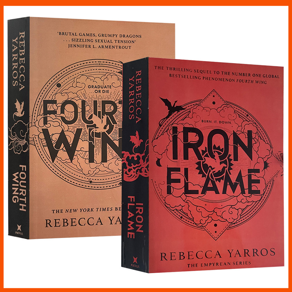 Iron Flame &Fourth Wing (Empyrean, Book1&2 ) โดย Rebecca Yarros หนังสือภาษาอังกฤษปกอ่อน