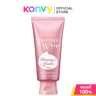 Senka เซนกะ ผลิตภัณฑ์ทำความสะอาดผิว 120g (Whip Foam/White Clay/Collagen In/Clear Double Wash A)