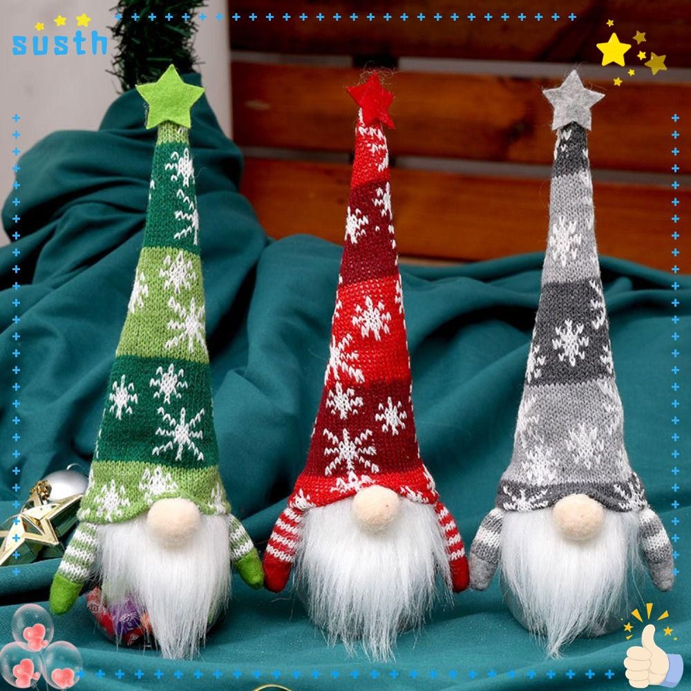 ตุ๊กตาป่าไร้หน้า ของพวกเขา, สีเขียวสีแดงสีเทาผ้าพลาสติกขวดขนมคริสต์มาส, ถุงของขวัญการ์ตูนน่ารัก
