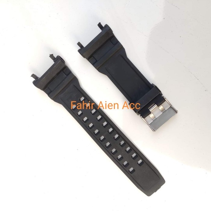 CASIO GPW2000 WATCH STRAP CASIO GPW 2000 RUBBER WATCH STRAP - สีดํา