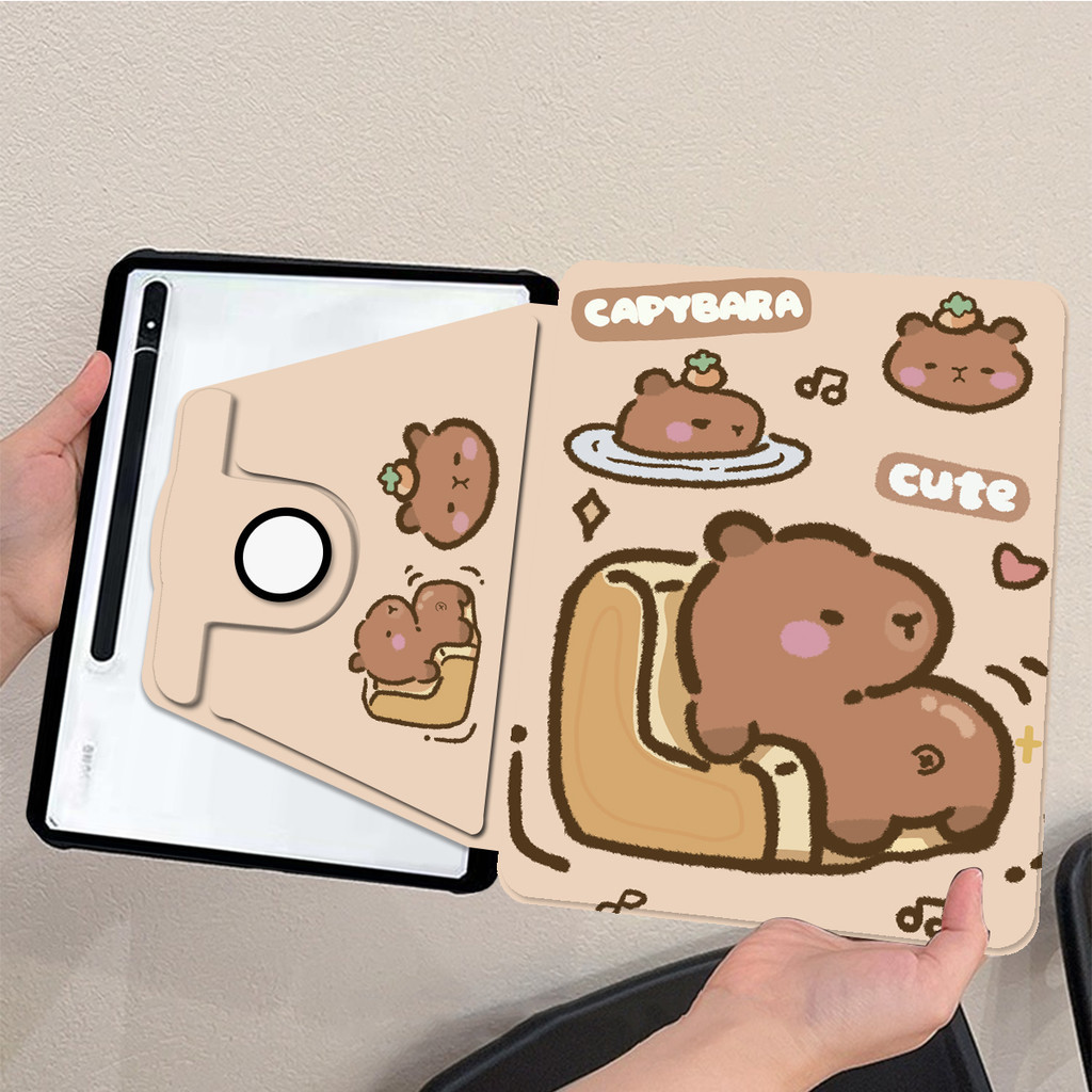 【เคส Samsung หมุน 360 °】Galaxy Tab S6 Lite 10.4inch S7 S8 S9 S9FE A9+ S8+ S7+ S7FE S9+ S9FE+ A7lite A9 8.7inch A8 A11 +