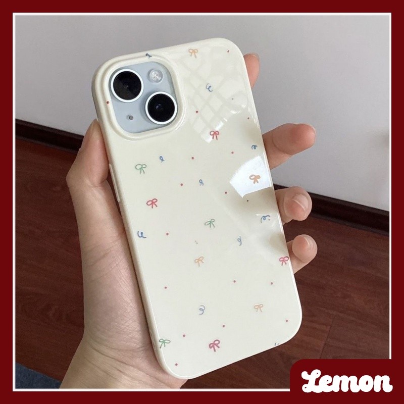 เคสป้องกันโทรศัพท์มือถือ แบบนิ่ม ประดับโบว์ สําหรับ iphone 15 15promax 14promax 13pro 13promax 11 12promax XR 7p 8plus