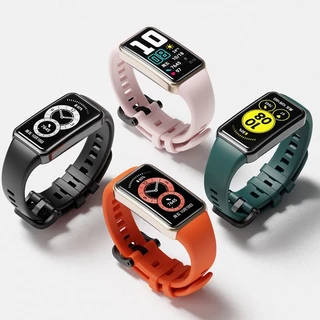 สายซิลิโคนกีฬา for Huawei Band 10 9 8 7 6 / 6 Pro Honor Band 6 7 สายรัดกีฬา Huawei Band 7/6 สายนาฬิกาอุปกรณ์เสริม