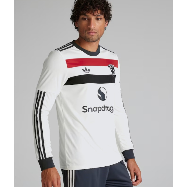 2024 2025 เสื้อแมนยู เหย้า ห่างออกไป เสื้อฟุตบอลชายเสื้อฟุตบอลแขนยาว