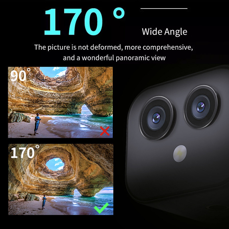 กล้องดิจิตอลเลนส์คู่ HD 4k ความละเอียดสูง กล้องเลนส์คู่โทรศัพท์กล้อง อินเตอร์เน็ตไร้สาย ไร้สายระยะไกลกล้องตรวจสอบอินเตอร์คอมสองทาง