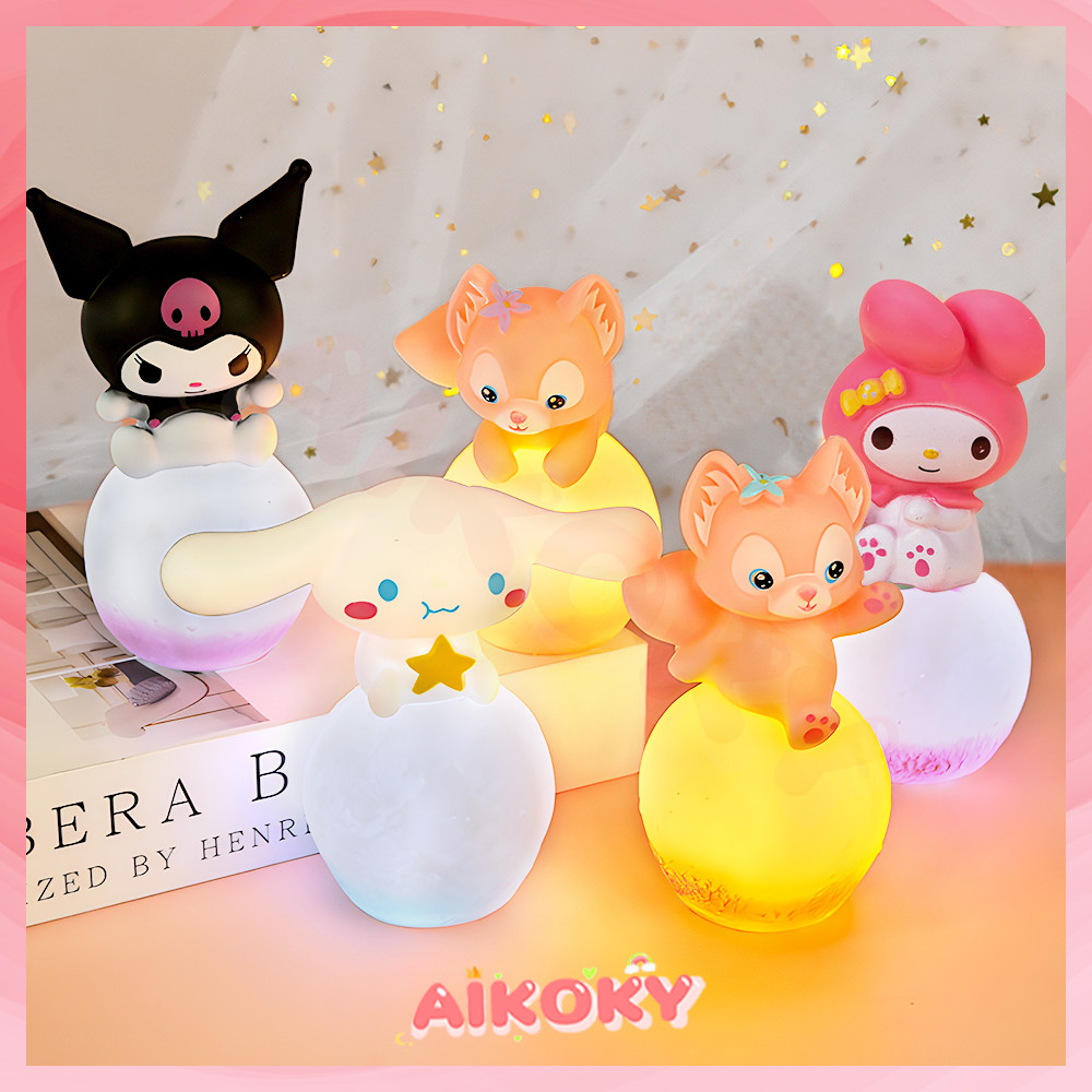 AIKOKY โคมไฟ LED สำหรับเด็ก โคมไฟเด็กทารก โคมไฟลวดลายการ์ตูนตกแต่งเค้ก