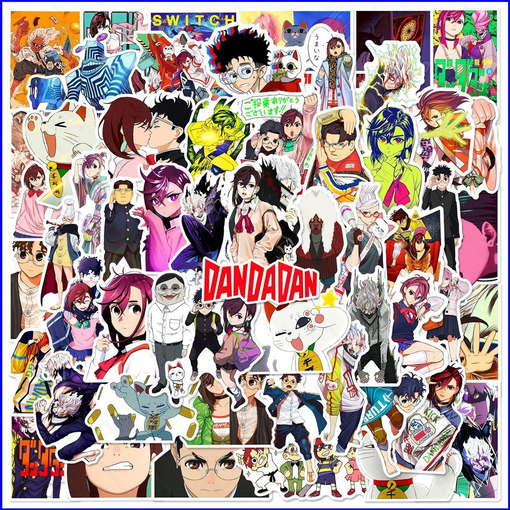 Yu2 60 ชิ้น/เซ็ต Dandadan DAN DA DAN เคสโทรศัพท์มือถือถ้วยน้ําโน้ตบุ๊คสติกเกอร์กันน้ํา